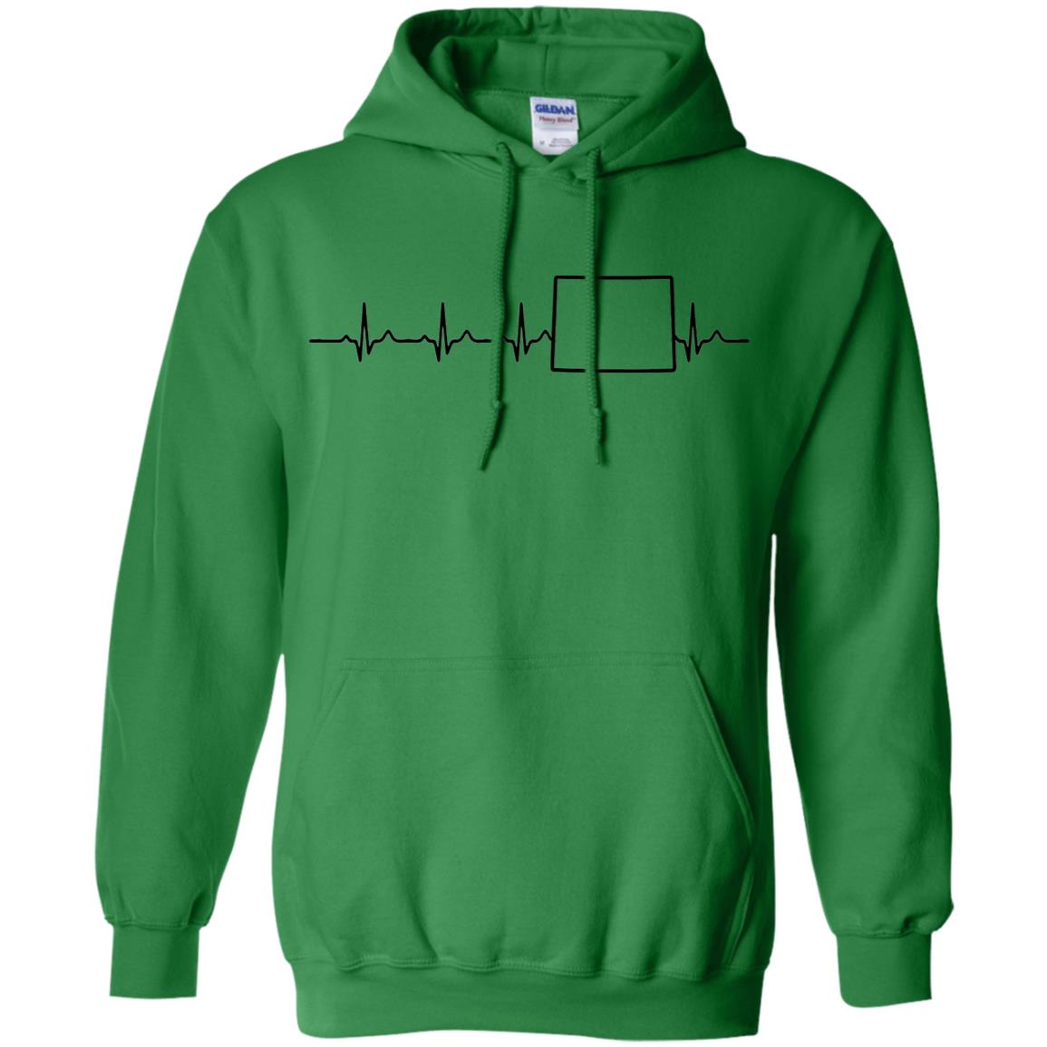 Wyoming Heartbeat Pullover Hoodie - Hoodie Teezalo