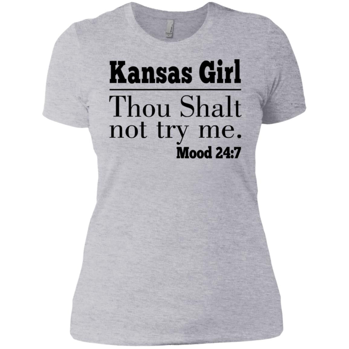 Kansas Girl Thou Shalt Not Try Me T-Shirt - T-shirt Teezalo