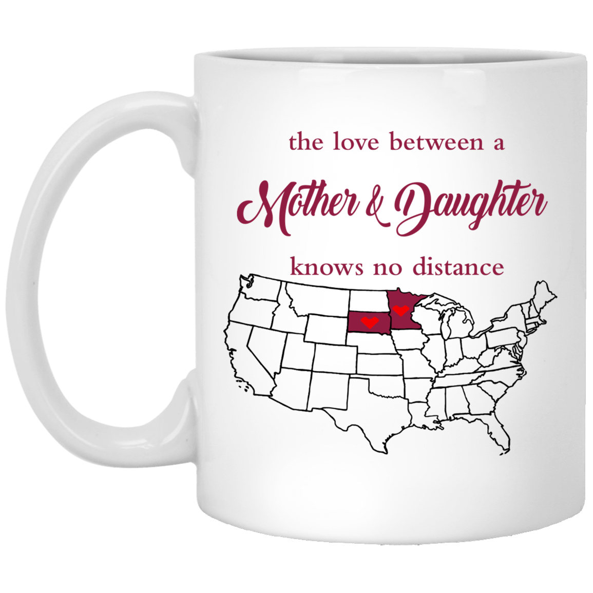 South Dakota Minnesota Mother Daughter Mug - Mug Teezalo