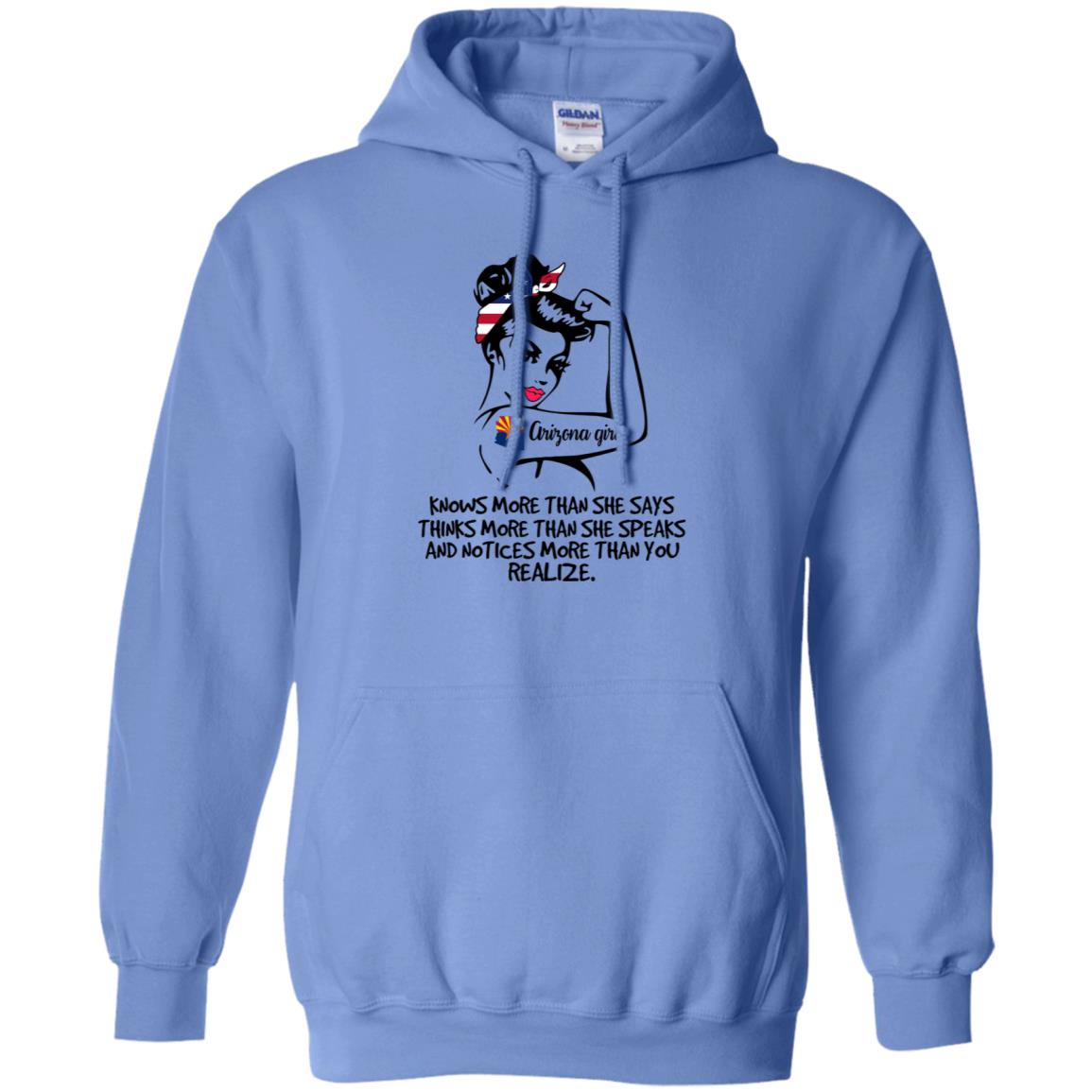 Arizona Girl Knows More Than She Says Hoodie - Hoodie Teezalo