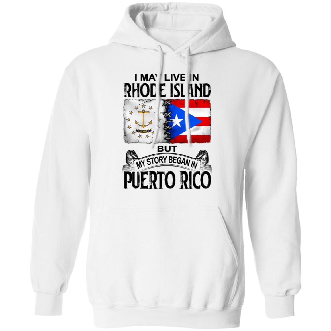 I Live In Rhode Island But My Story Began In Puerto Rico T Shirt - T-shirt Teezalo