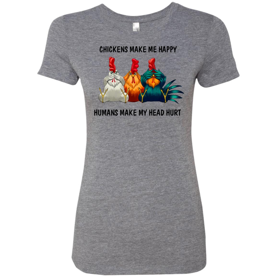 Chickens Make Me Happy Hoodie - Hoodie Teezalo