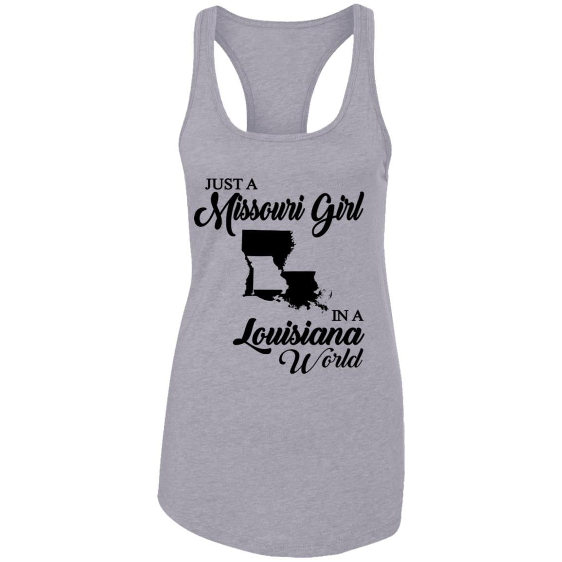 Just A Missouri Girl In A Louisiana World T-Shirt - T-shirt Teezalo