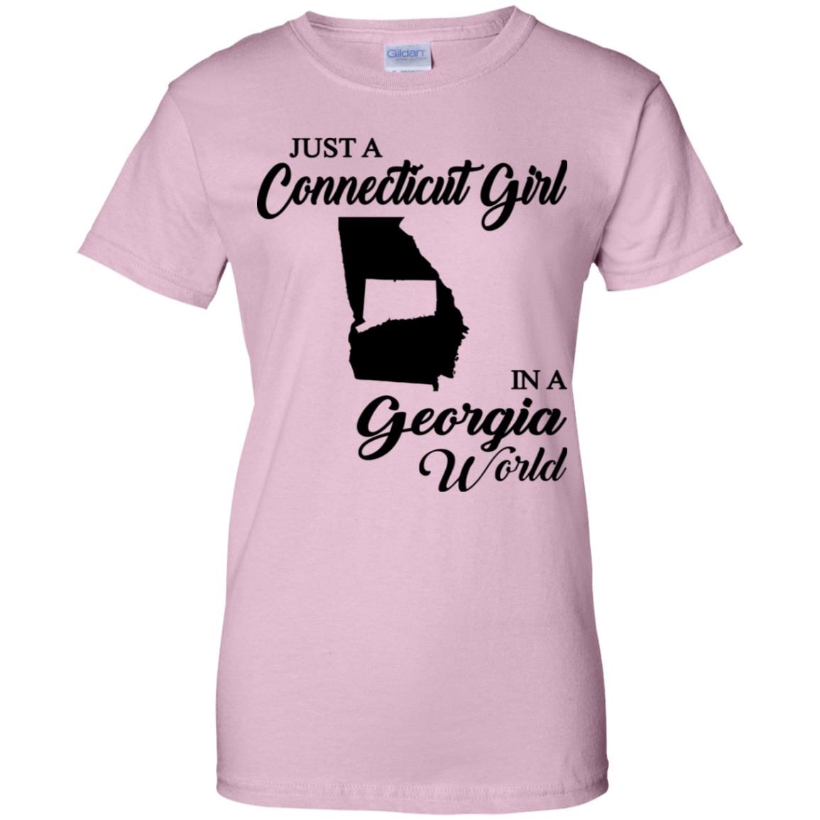 Just A Connecticut Girl In A Georgia World T Shirt - Hoodie Teezalo