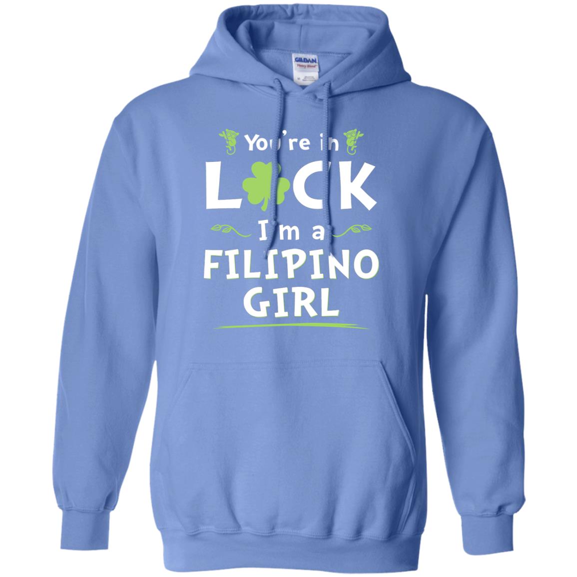 You Are In Luck I'm A Filipino Girl Racerback T-shirt - T-shirt Teezalo