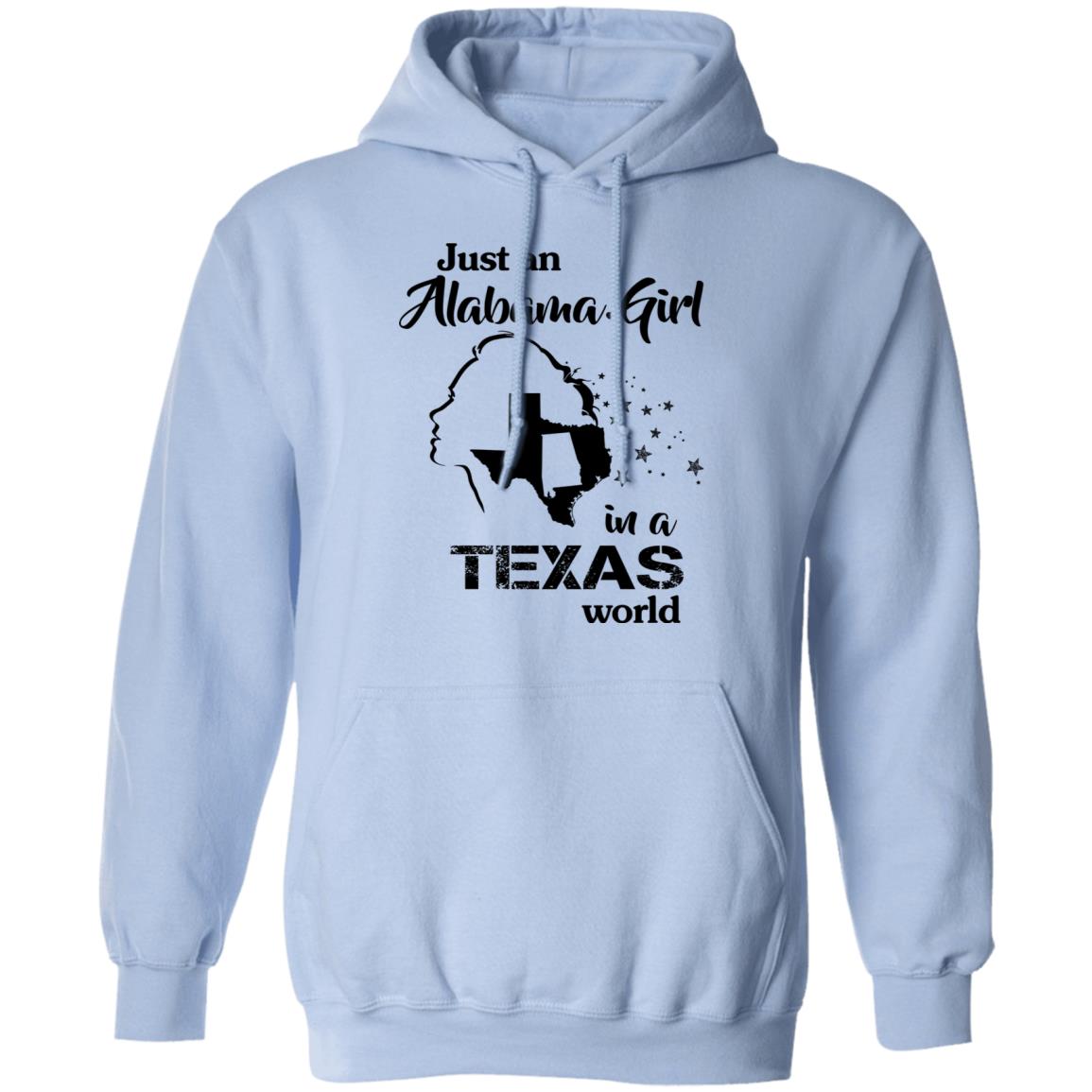 Just An Alabama Girl In Texas World T-Shirt - T-shirt Teezalo