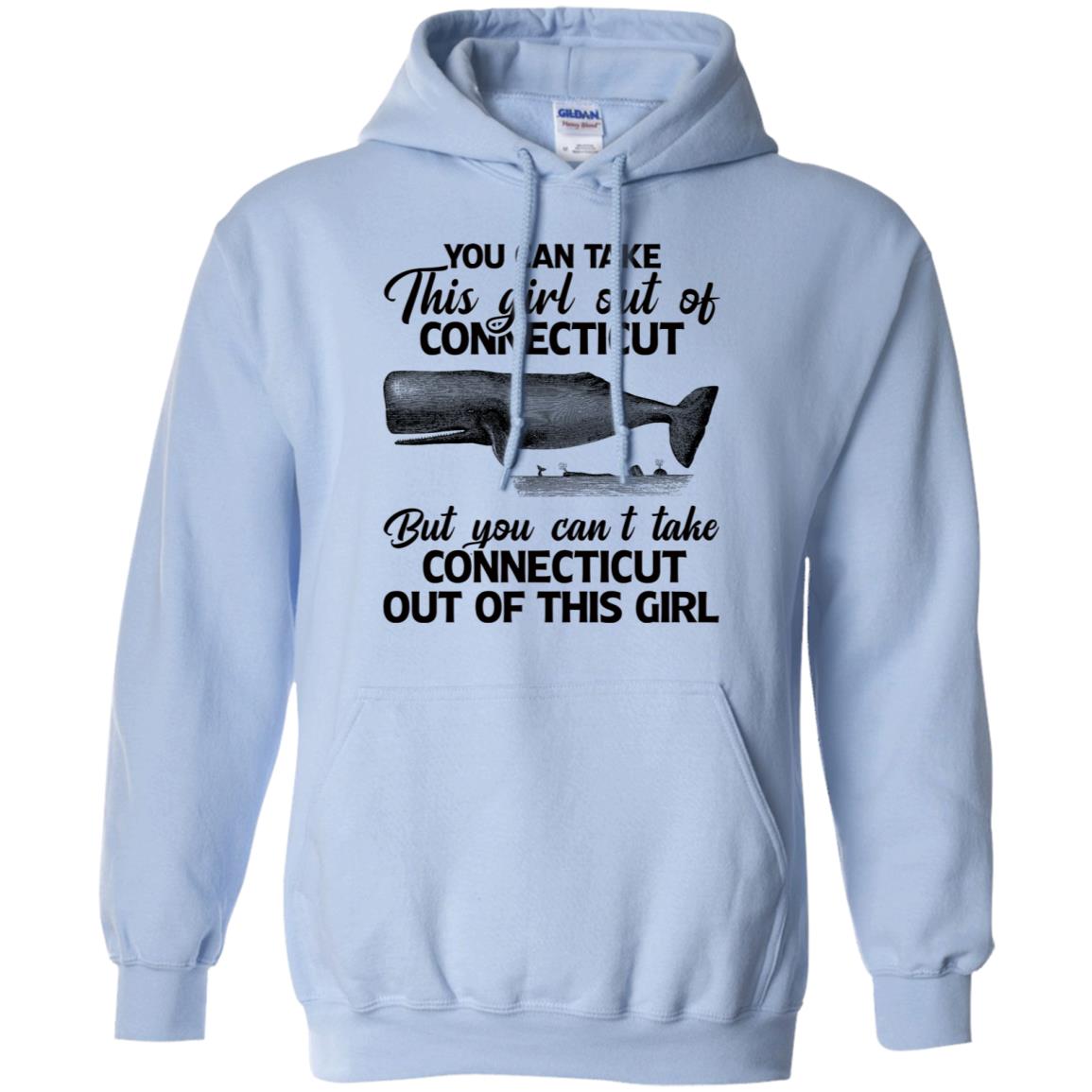 You Can't Take Connecticut Out Of This Girl T Shirt - T-shirt Teezalo