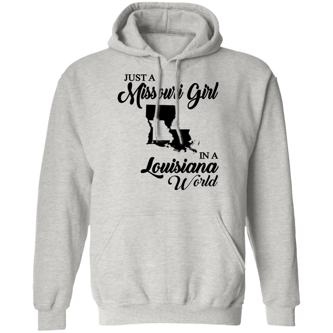 Just A Missouri Girl In A Louisiana World T-Shirt - T-shirt Teezalo