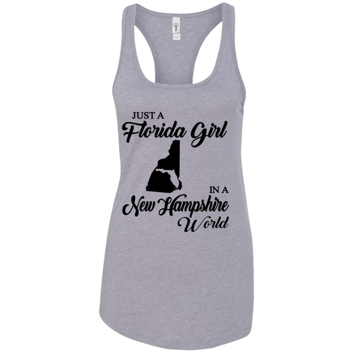 Just A Florida Girl In A New Hampshire World T-Shirt - T-shirt Teezalo