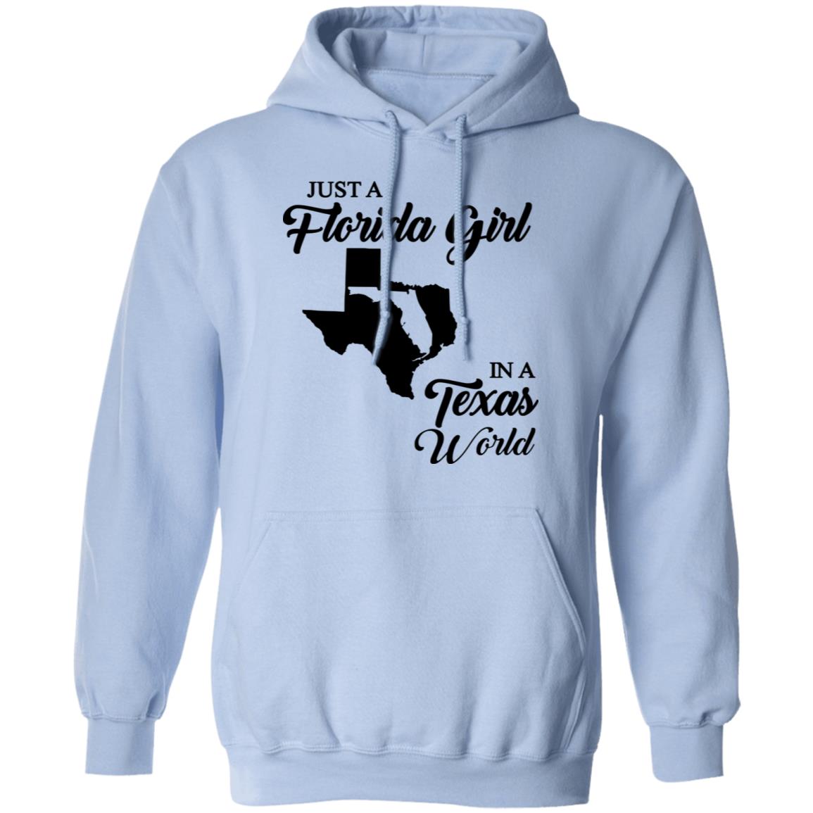 Just A Florida Girl In A Texas World T-Shirt - T-Shirt Teezalo