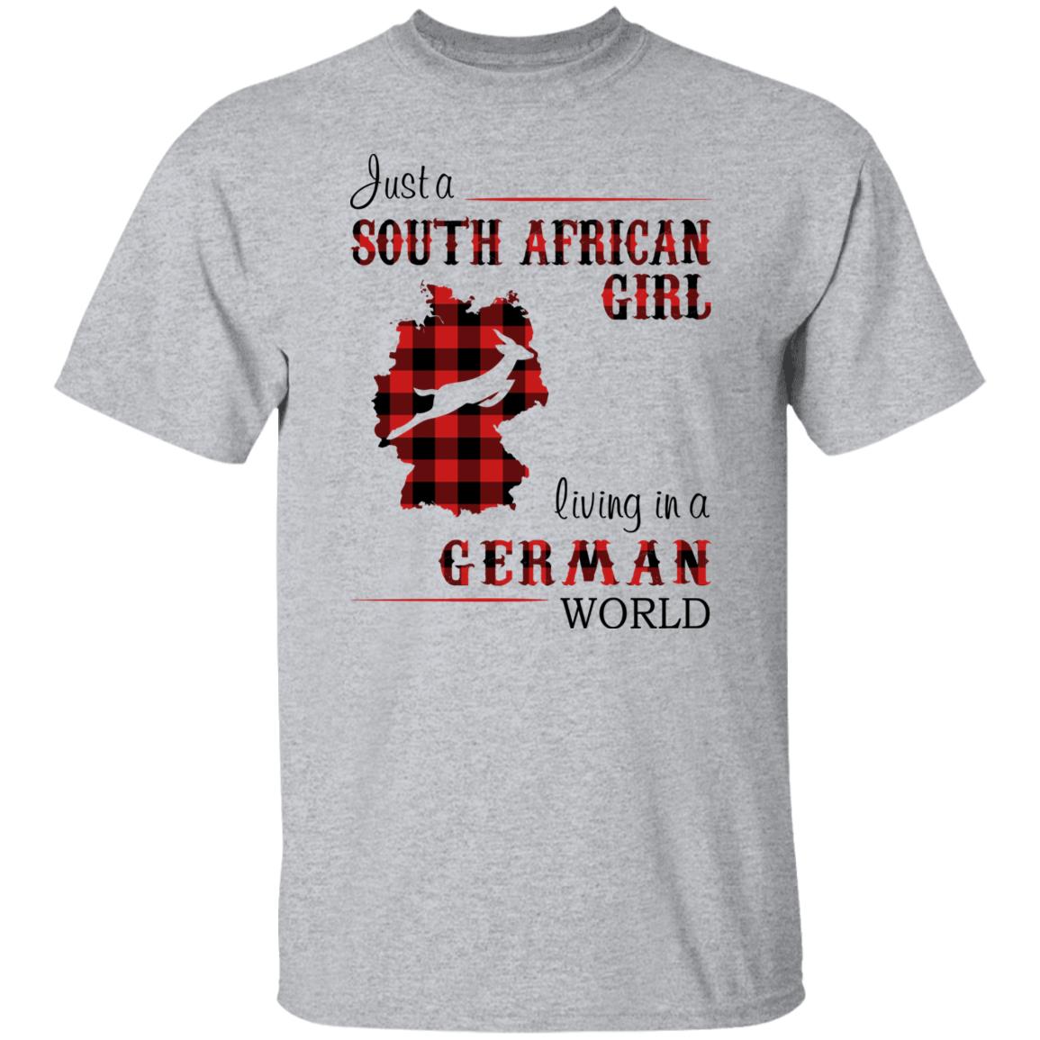 South African Girl Living In German World T-Shirt - T-shirt Teezalo