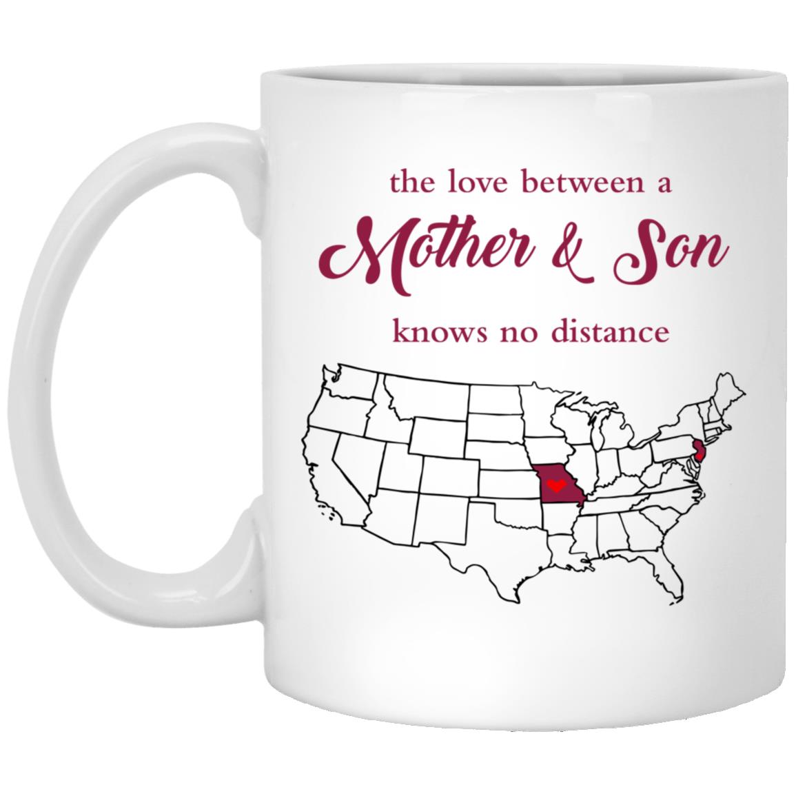 New Jersey Missouri The Love Between Mother And Son Mug - Mug Teezalo