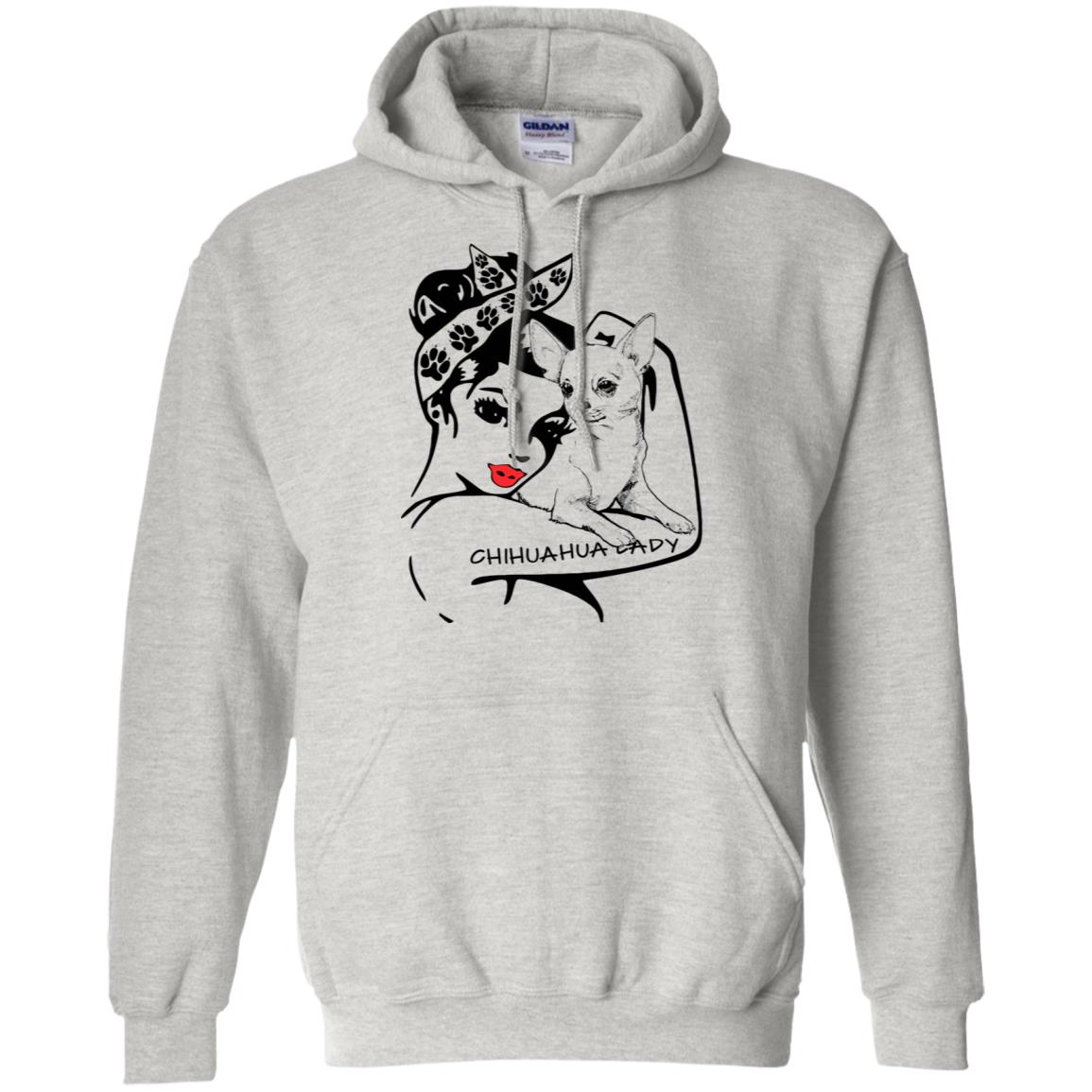 Chihuahua Lady Hoodie - Hoodie Teezalo