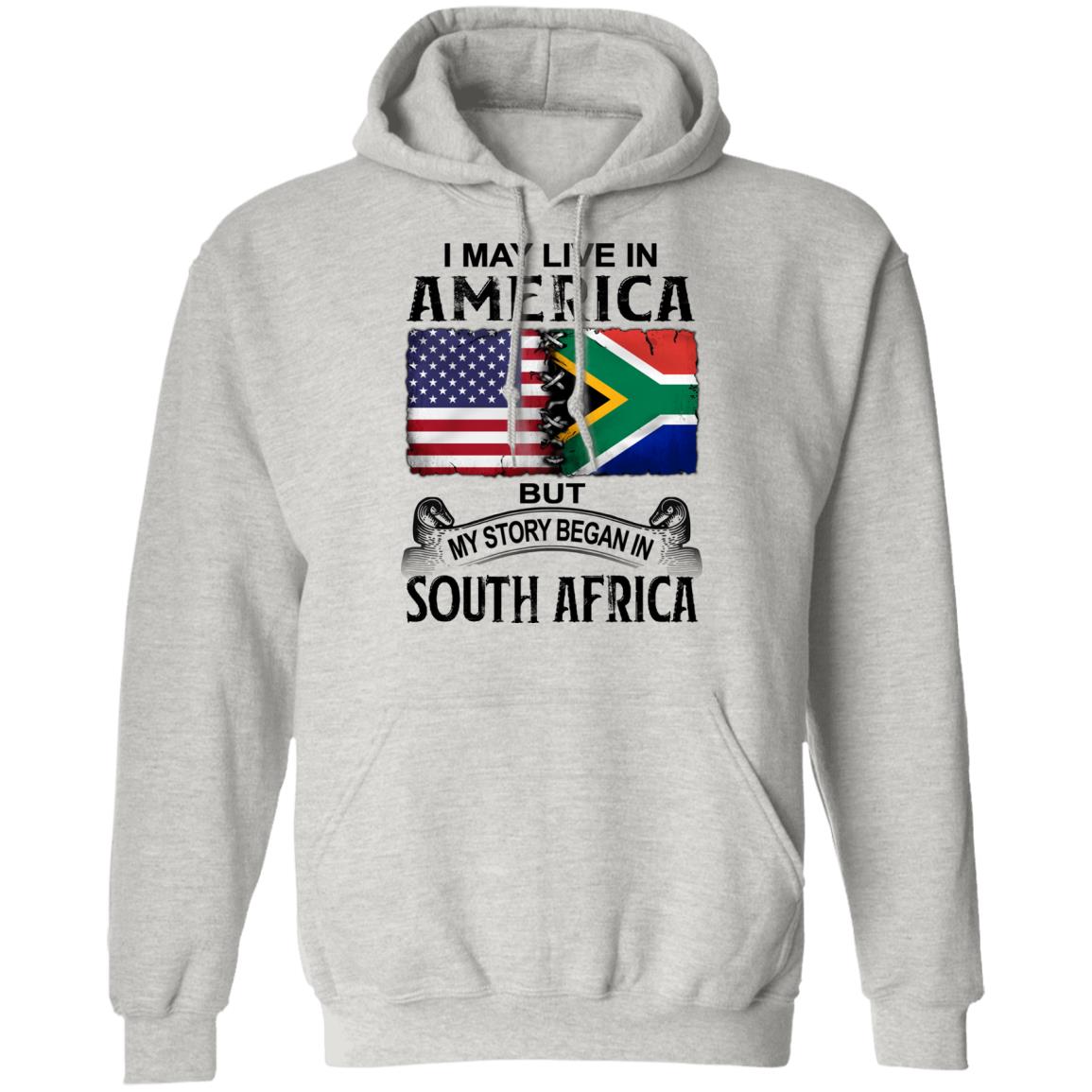 Live In The United States But My Story Began In South Africa T-Shirt - T-shirt Teezalo