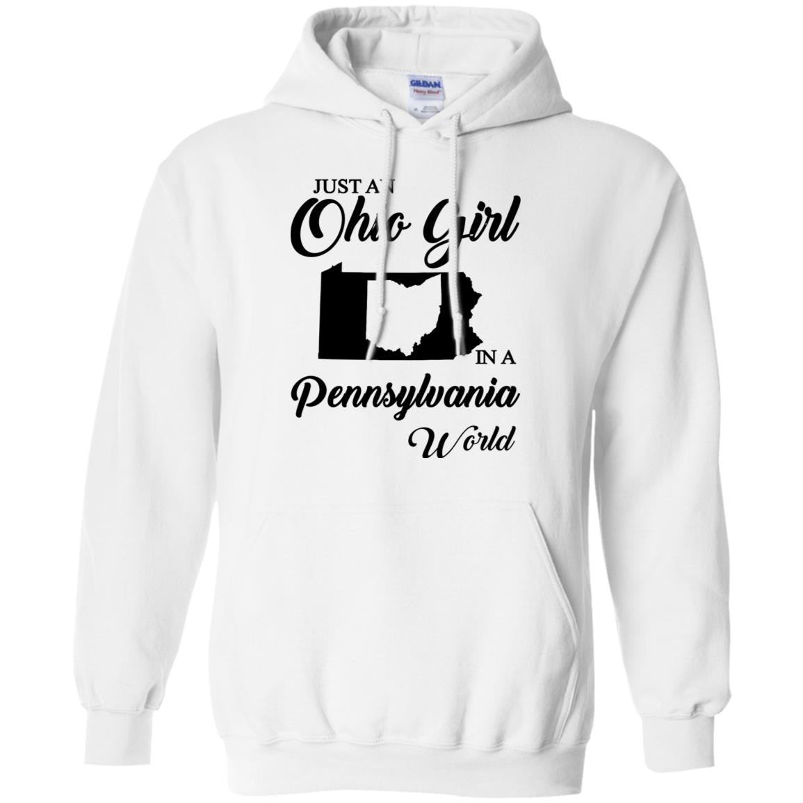 Just An Ohio Girl In A Pennsylvania World T-Shirt - T-shirt Teezalo