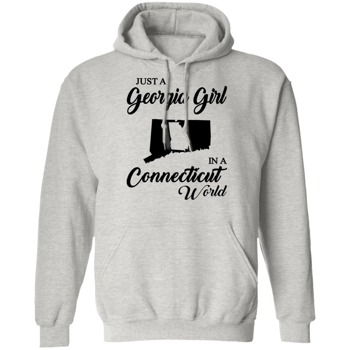 Just A Georgia Girl In A Connecticut World T-Shirt - T-Shirt Teezalo