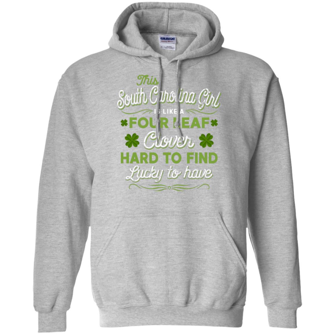 South Carolina Girl Is Like A Four Leaf Clover T Shirt - T-shirt Teezalo