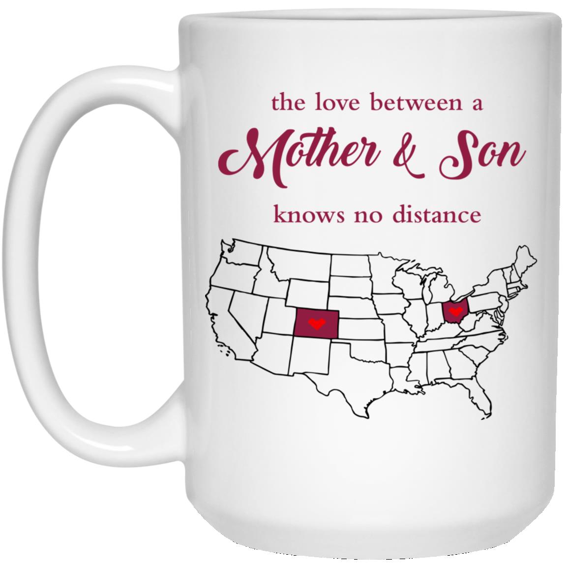 Colorado Ohio The Love Between Mother And Son Mug - Mug Teezalo