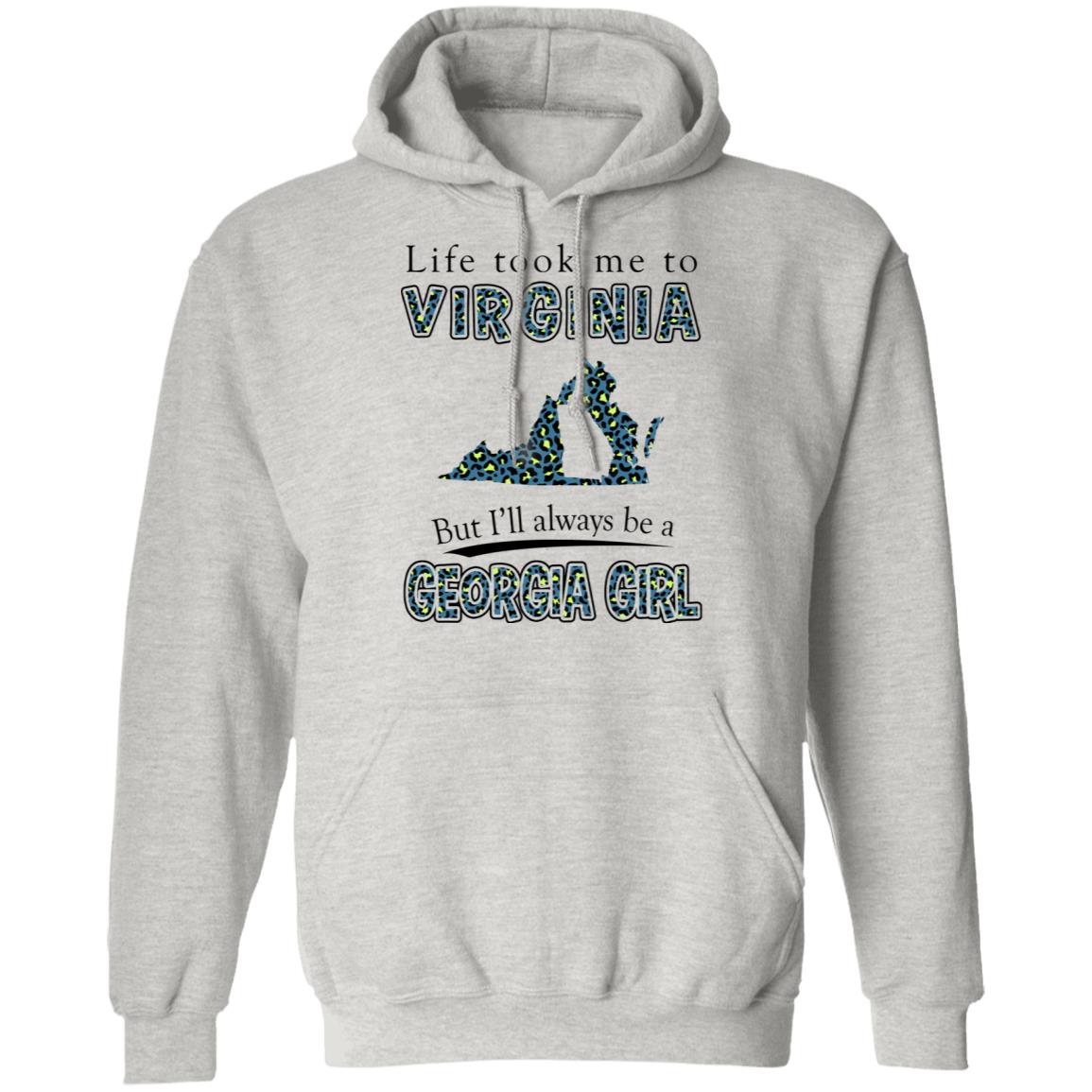 Life Took Me To Virginia But Always Be A Georgia Girl T-Shirt - T-shirt Teezalo