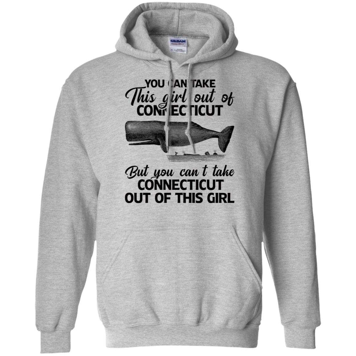 You Can't Take Connecticut Out Of This Girl T Shirt - T-shirt Teezalo