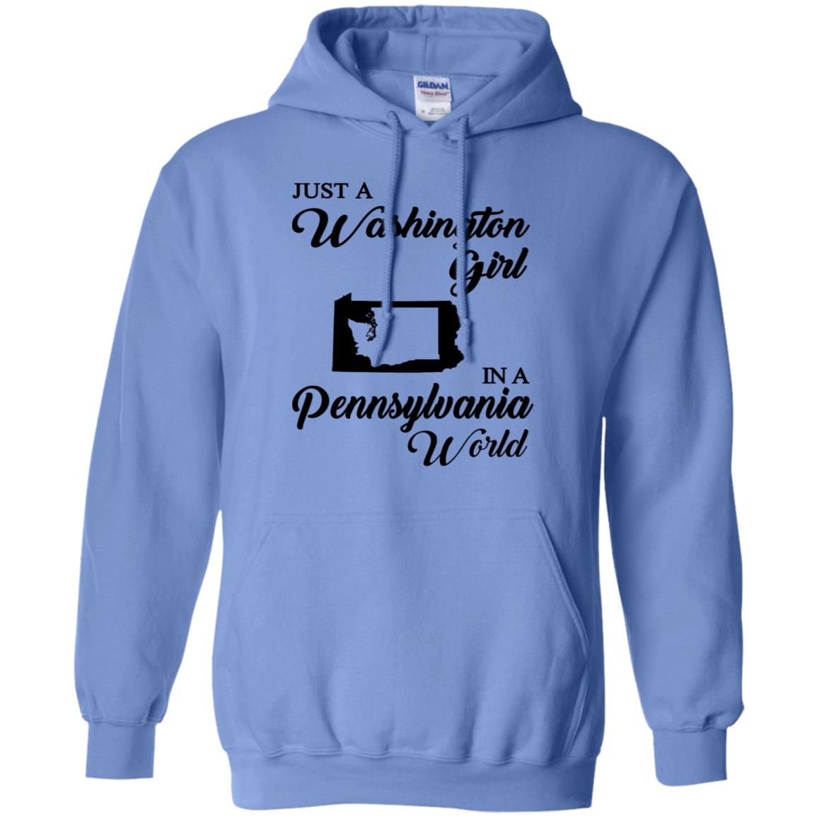 Just A Washington Girl In A Pennsylvania World T-Shirt - T-shirt Teezalo