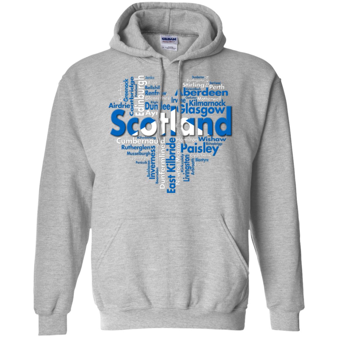 Scotland City Heart T-Shirt - T-shirt Teezalo