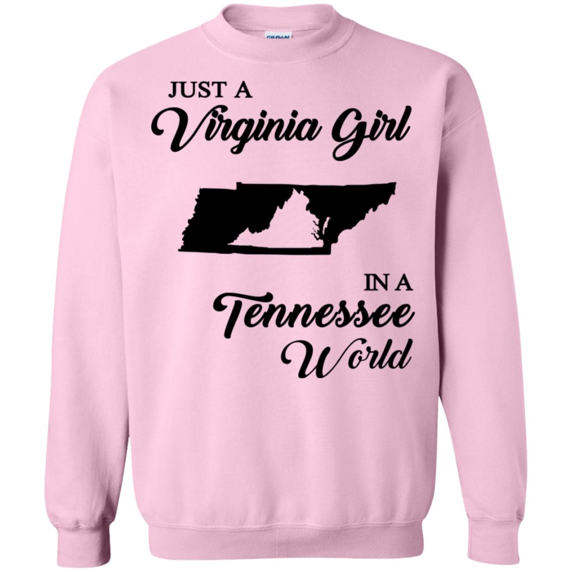 Just A Virginia Girl In A Tennessee World T-Shirt - T-shirt Teezalo