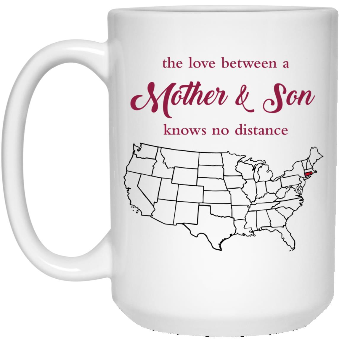 Connecticut Rhode Island The Love Between Mother And Son Mug - Mug Teezalo