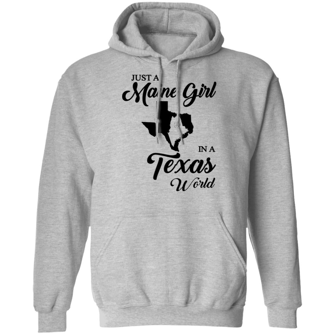 Just A Maine Girl In A Texas World T-Shirt - T-shirt Teezalo