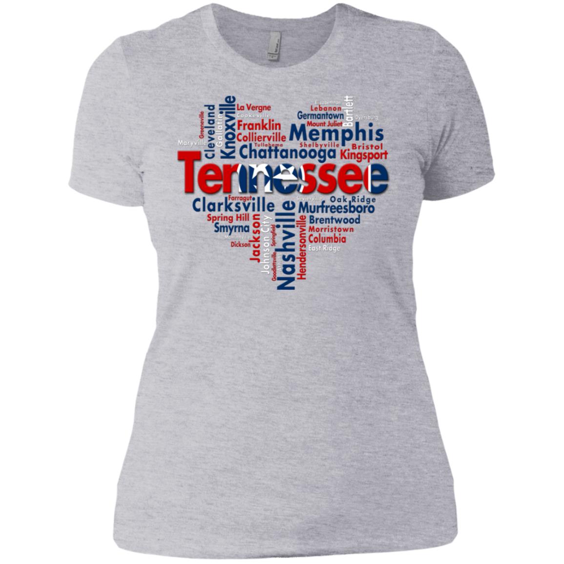 Tennessee City Heart T Shirt - T-shirt Teezalo