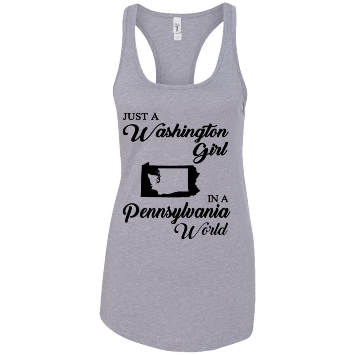 Just A Washington Girl In A Pennsylvania World T-Shirt - T-shirt Teezalo