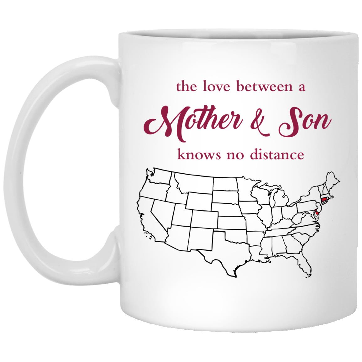 Connecticut Delaware The Love Between Mother And Son Mug - Mug Teezalo