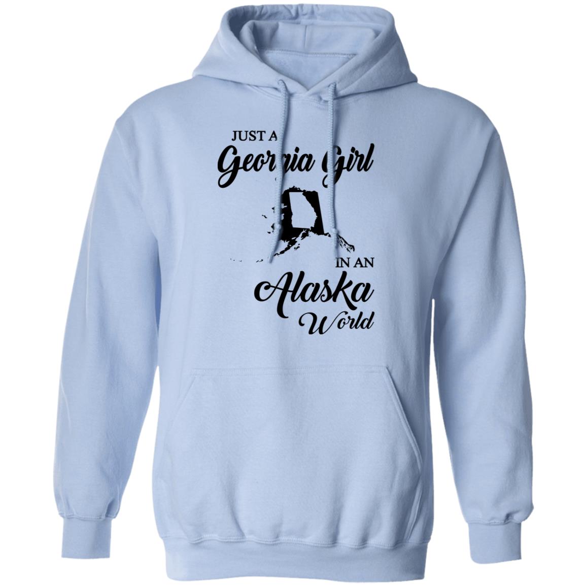 Just A Georgia Girl In An Alaska World T-Shirt - T-Shirt Teezalo