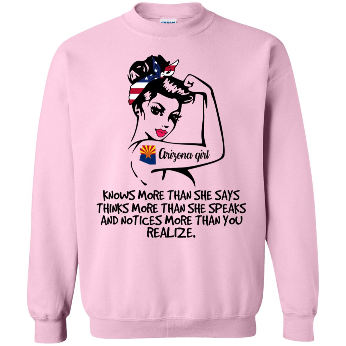 Arizona Girl Knows More Than She Says Hoodie - Hoodie Teezalo