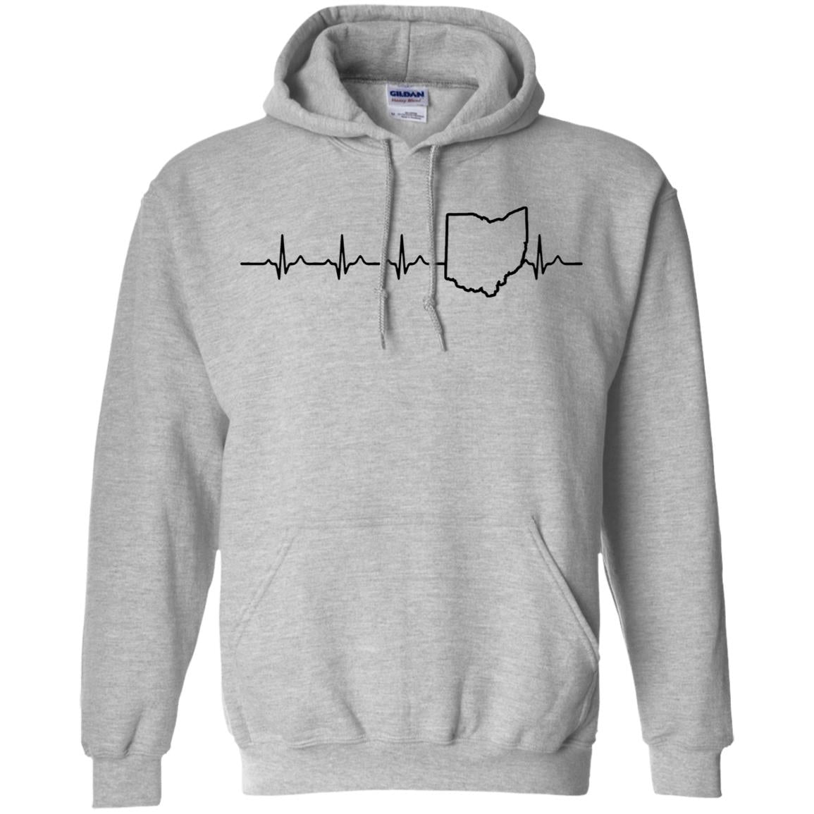 Ohio Heartbeat Hoodie - Hoodie Teezalo