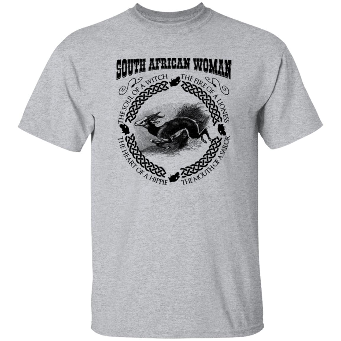 South African Woman The Soul Of A Witch T-Shirt - T-shirt Teezalo