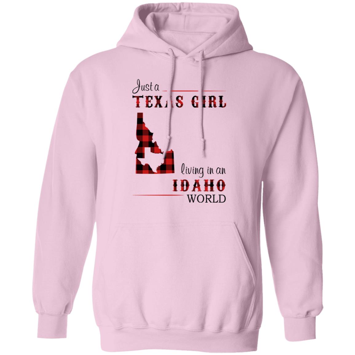 Just A Texas Girl Living In An Idaho World T- Shirt - T-shirt Teezalo