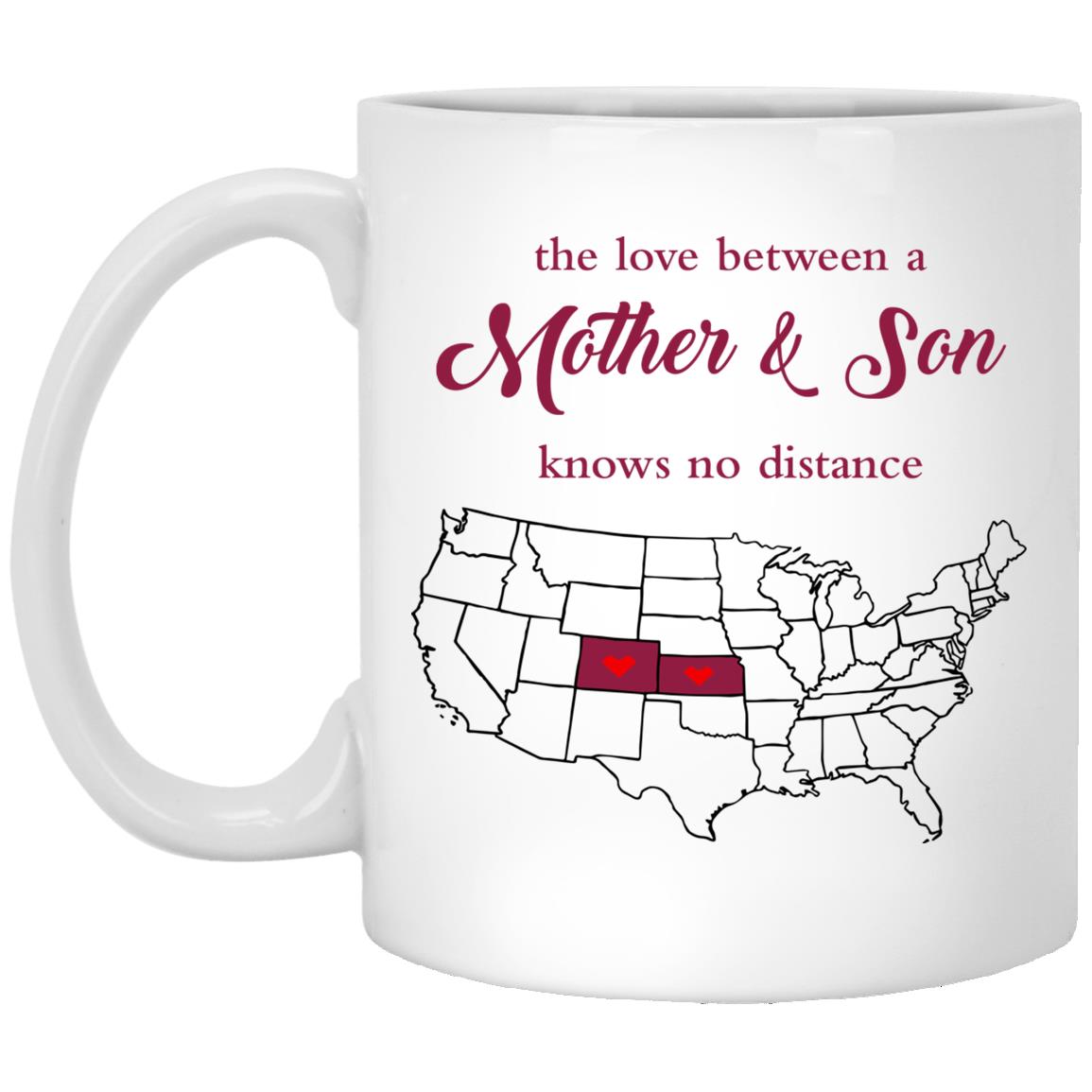 Kansas Colorado The Love Between Mother And Son Mug - Mug Teezalo