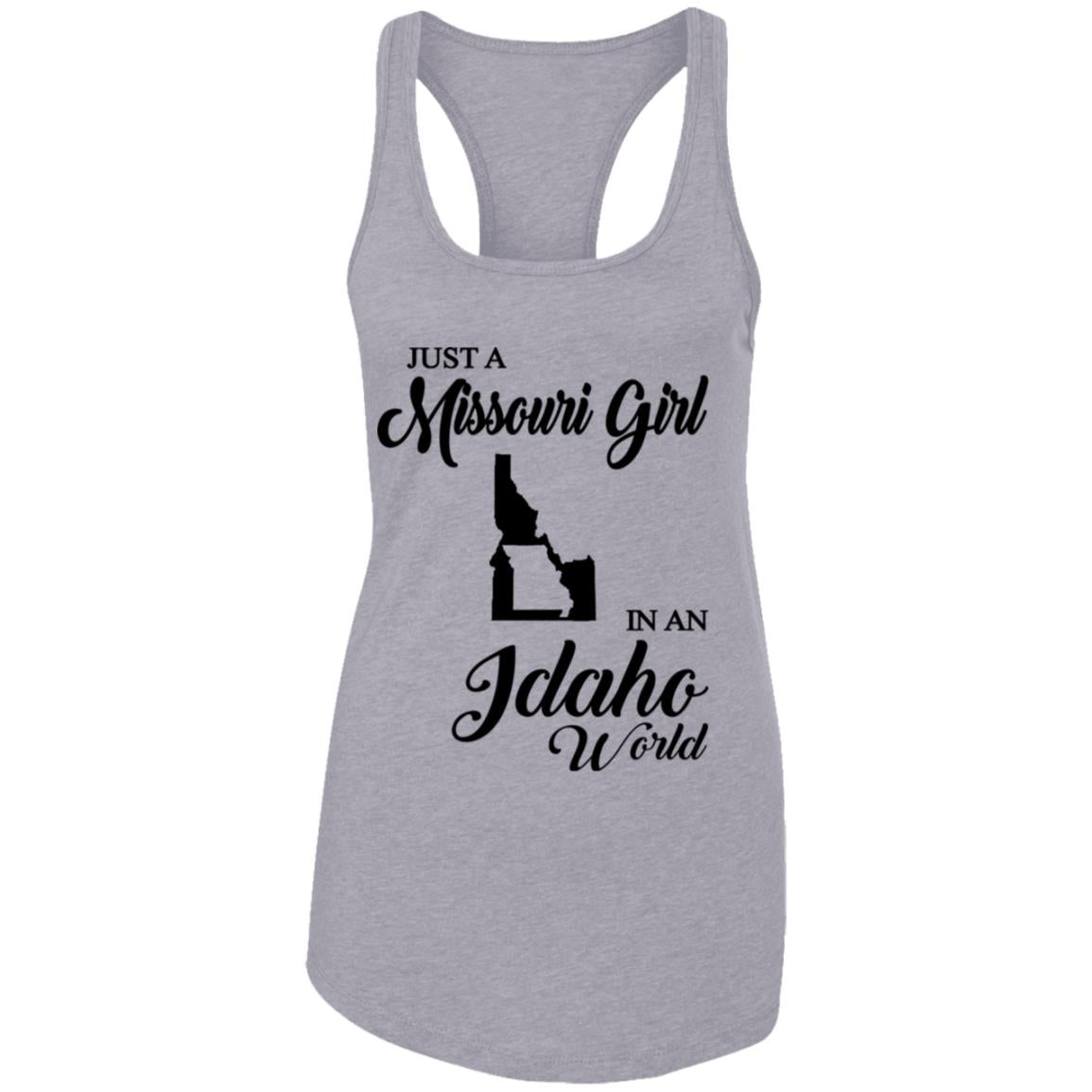 Just A Missouri Girl In An Idaho World T Shirt - T-shirt Teezalo