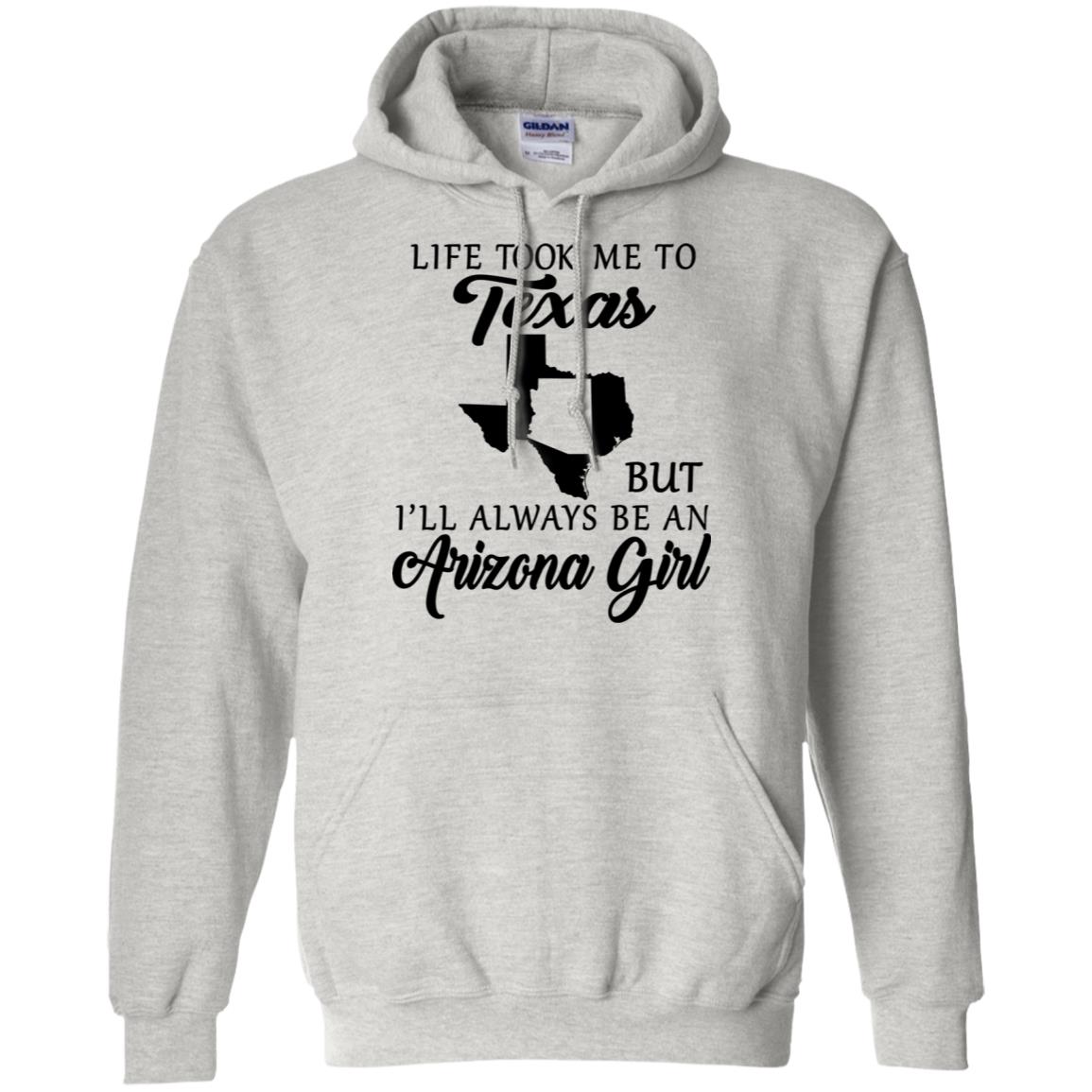 Texas But I'll Always Be An Arizona Girl T-Shirt - T-shirt Teezalo