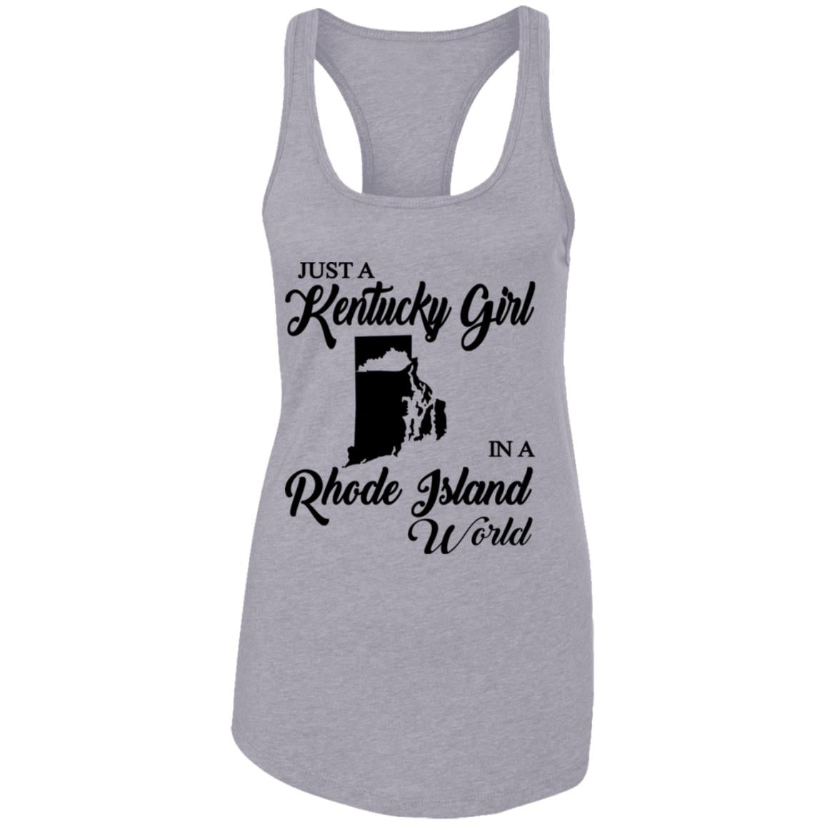 Just A Kentucky Girl In A Rhode Island World T-Shirt - T-shirt Teezalo