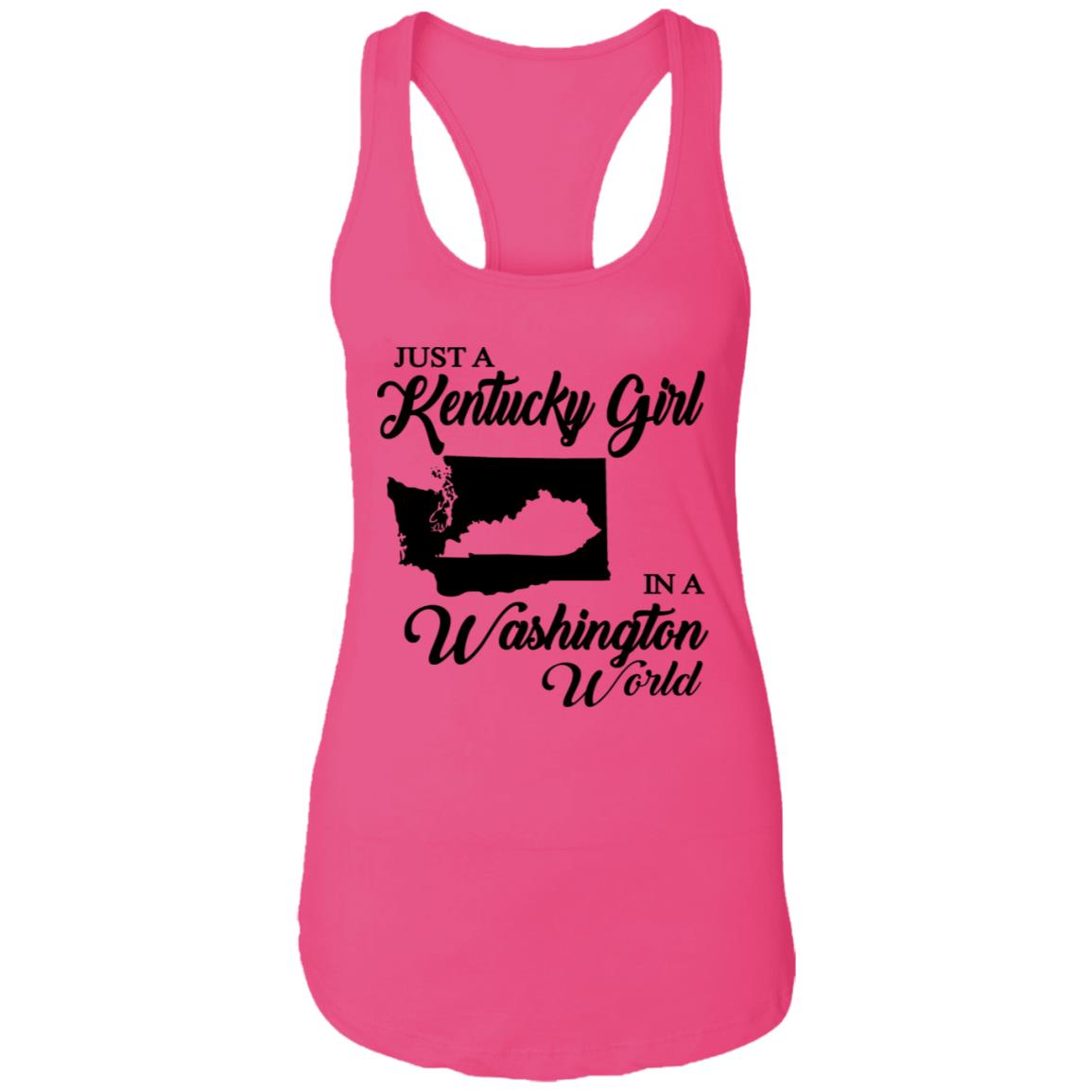 Just A Kentucky Girl In A Washington World T-Shirt - T-shirt Teezalo