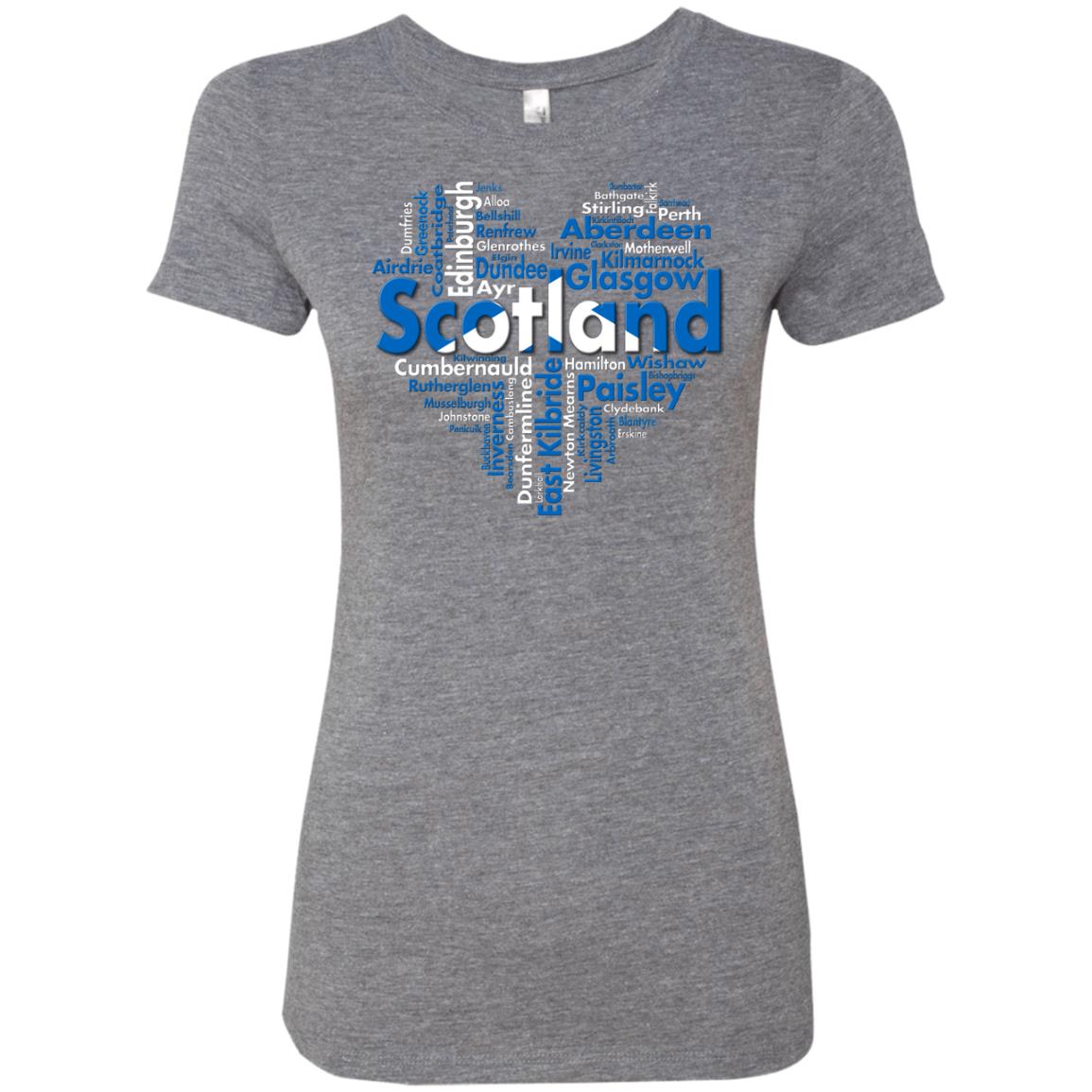 Scotland City Heart T-Shirt - T-shirt Teezalo