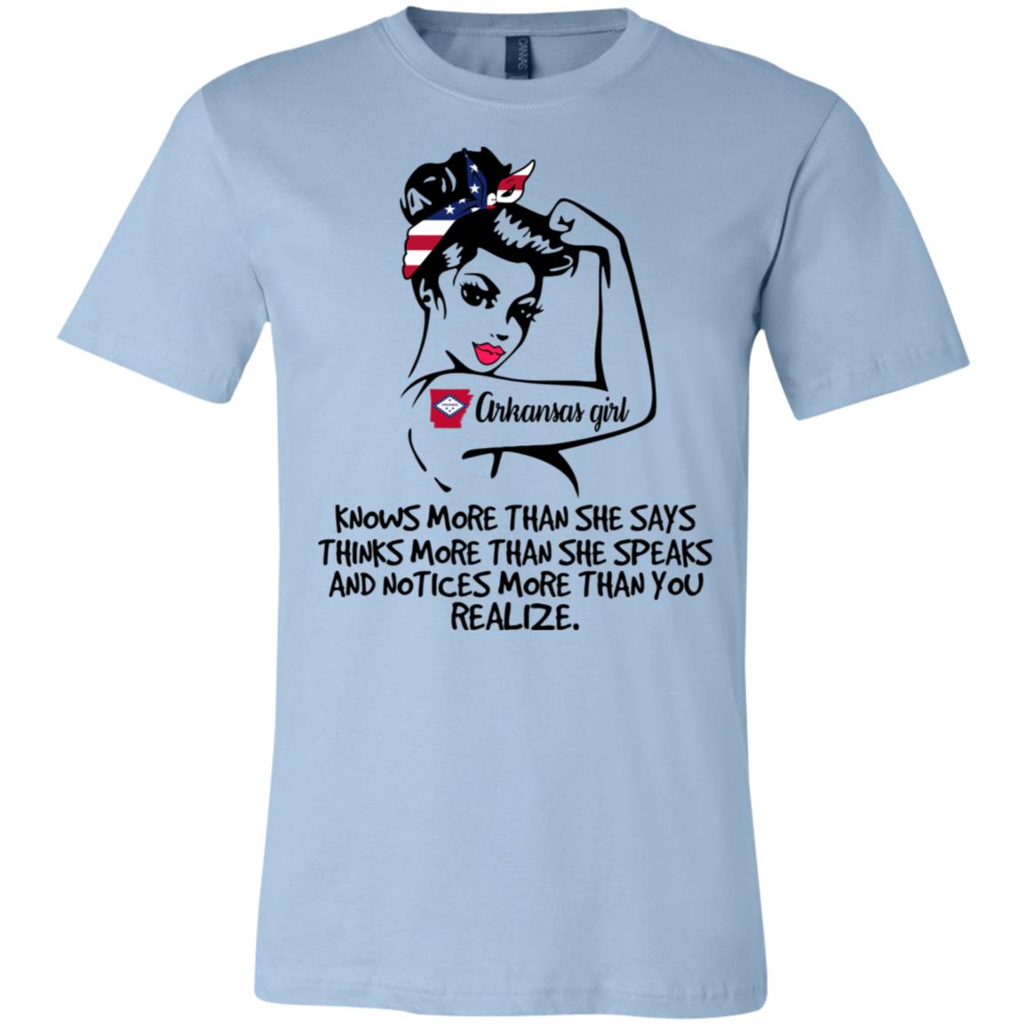 Arkansas Girl Knows More Than She Says Hoodie - Hoodie Teezalo