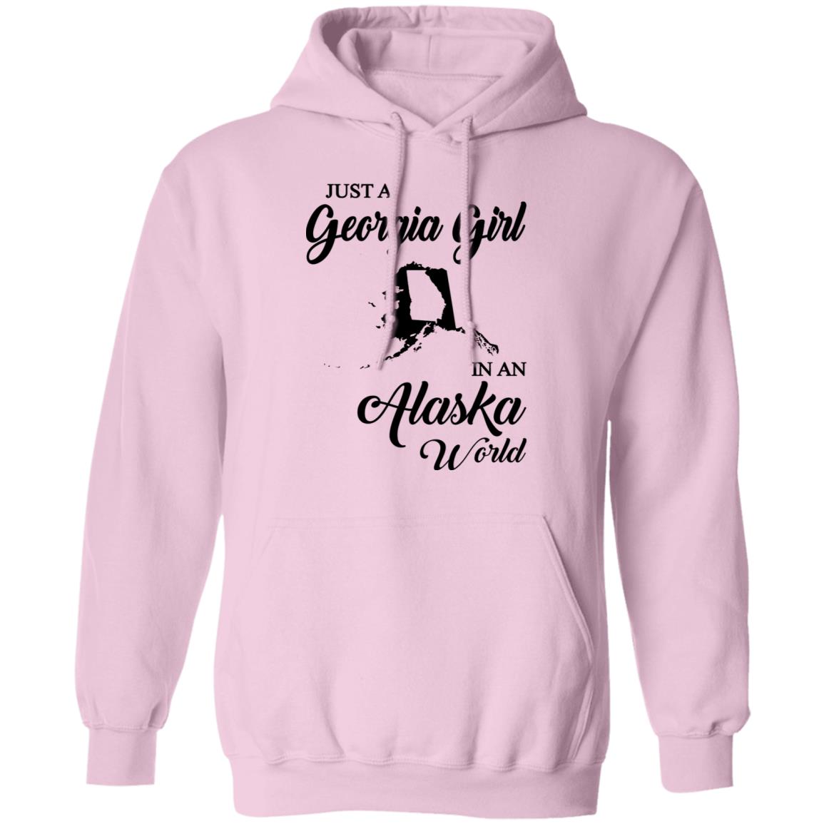 Just A Georgia Girl In An Alaska World T-Shirt - T-Shirt Teezalo