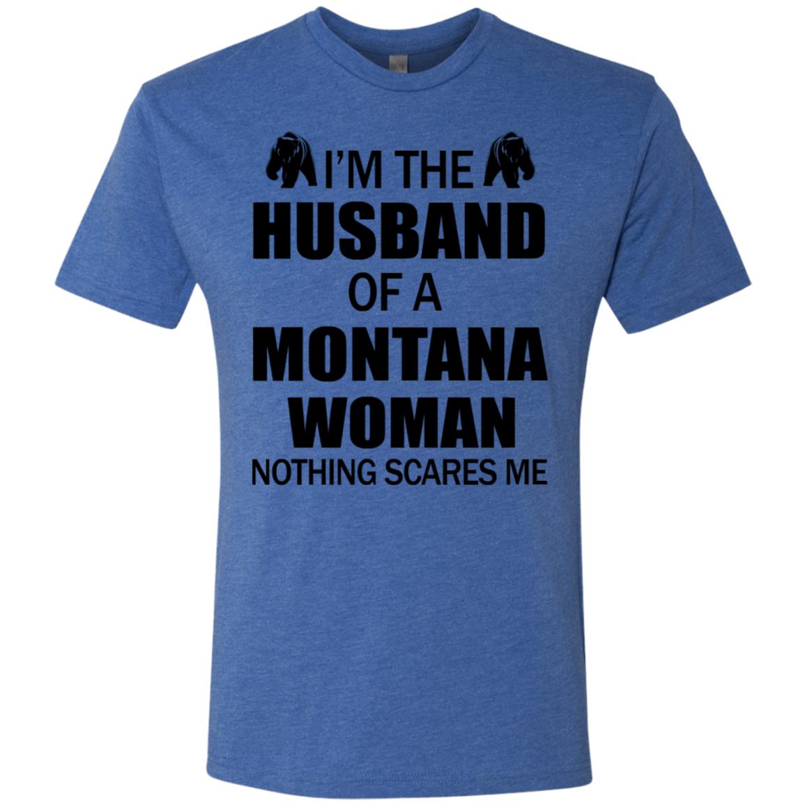 I'm The Husband Of A Montana Woman T-Shirt - T-shirt Teezalo