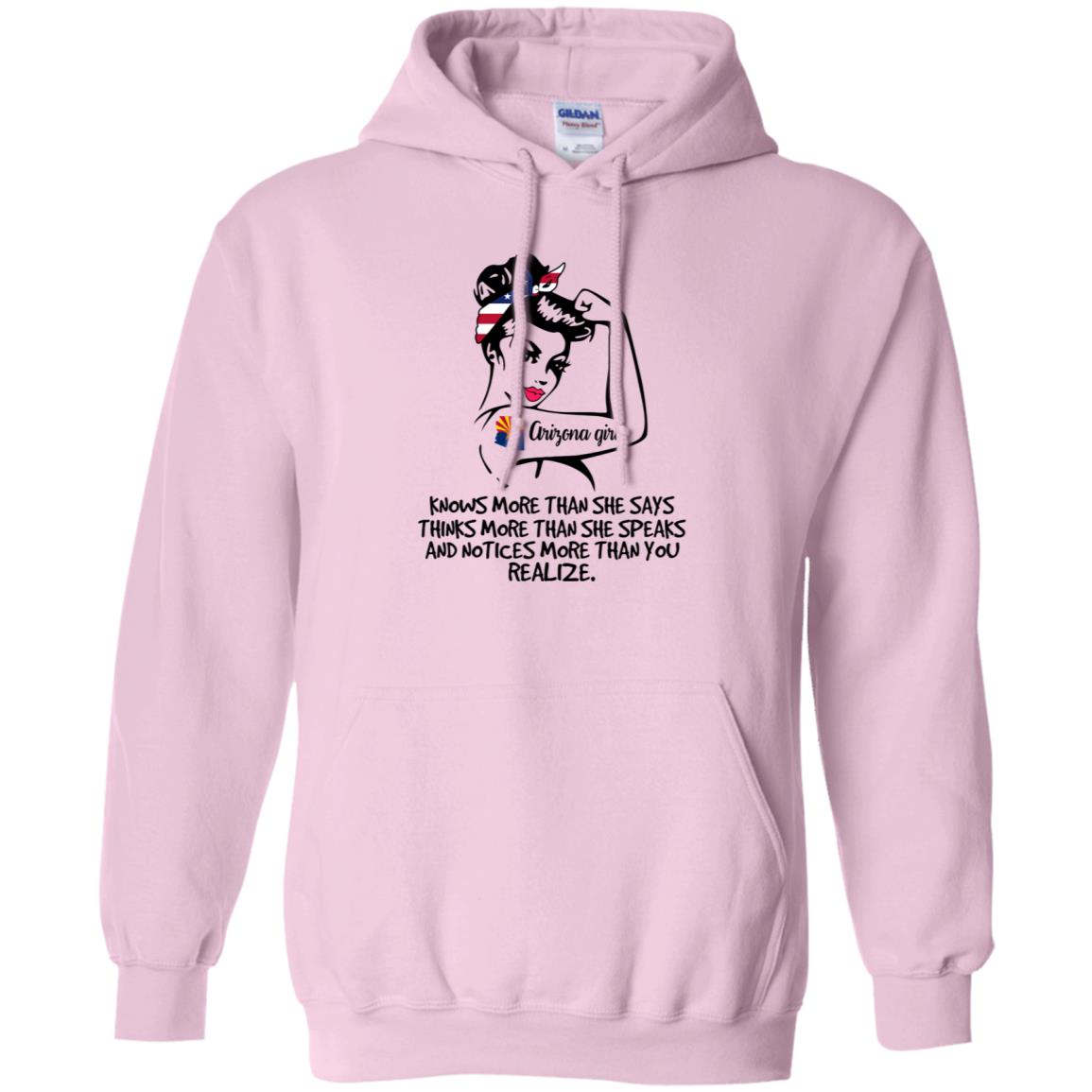 Arizona Girl Knows More Than She Says Hoodie - Hoodie Teezalo