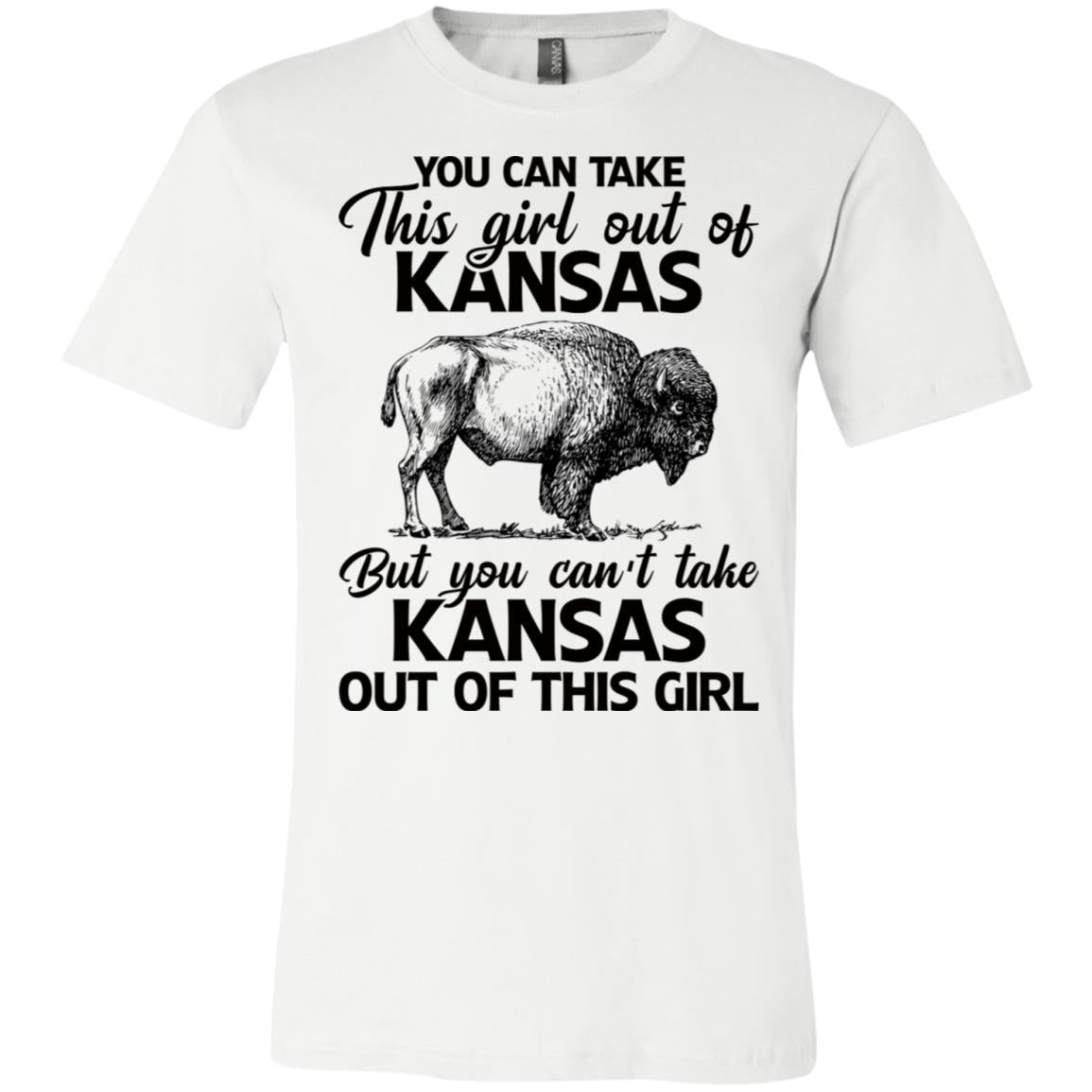 You Can&#39;t Take Kansas Out Of This Girl T Shirt - T-shirt Teezalo