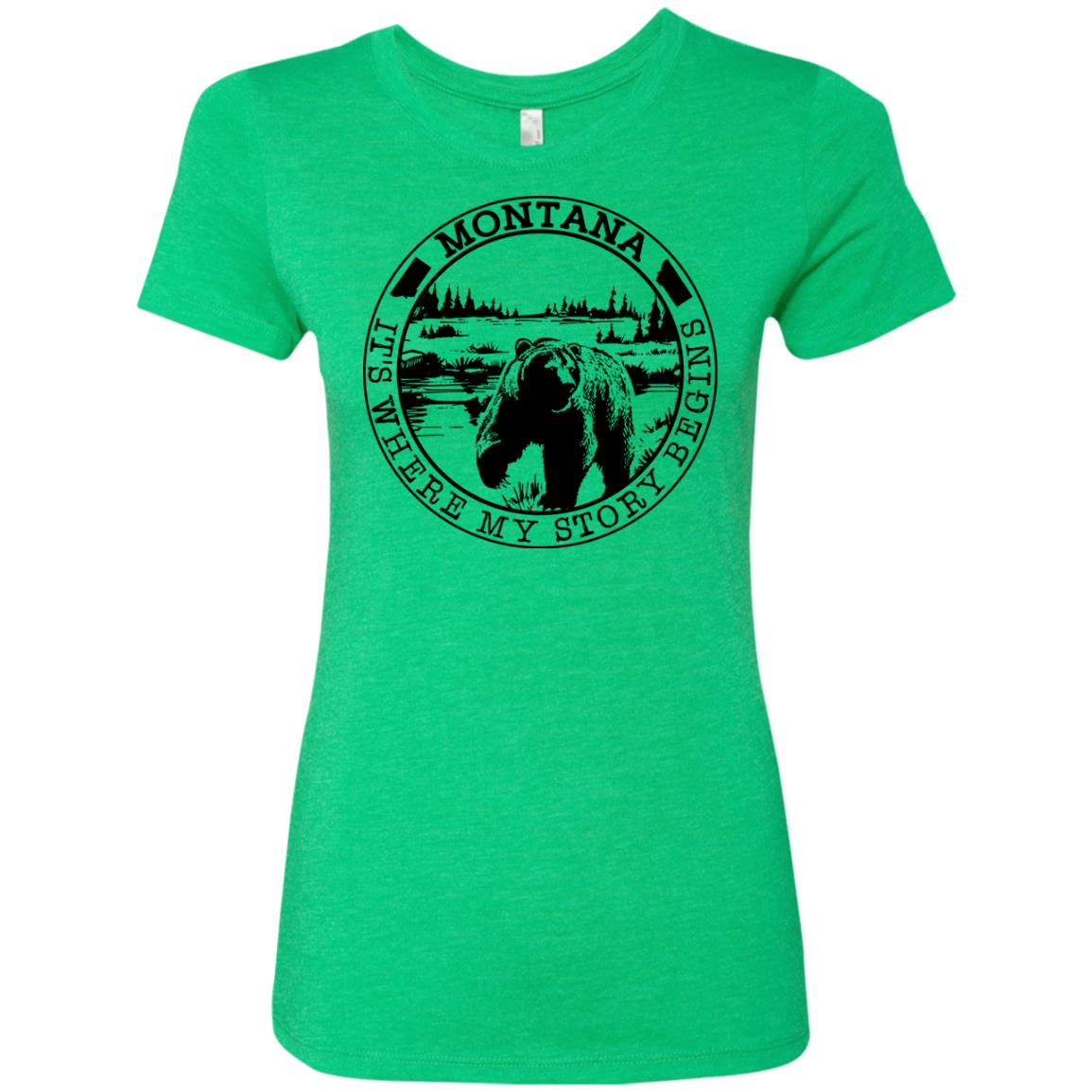 Montana It's Where My Story Begins T-Shirt - T-shirt Teezalo