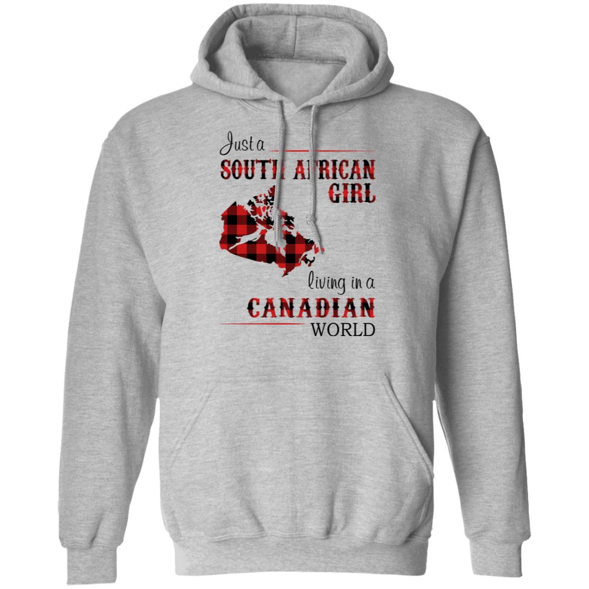 South African Girl Living In Canadian World T-Shirt - T-shirt Teezalo